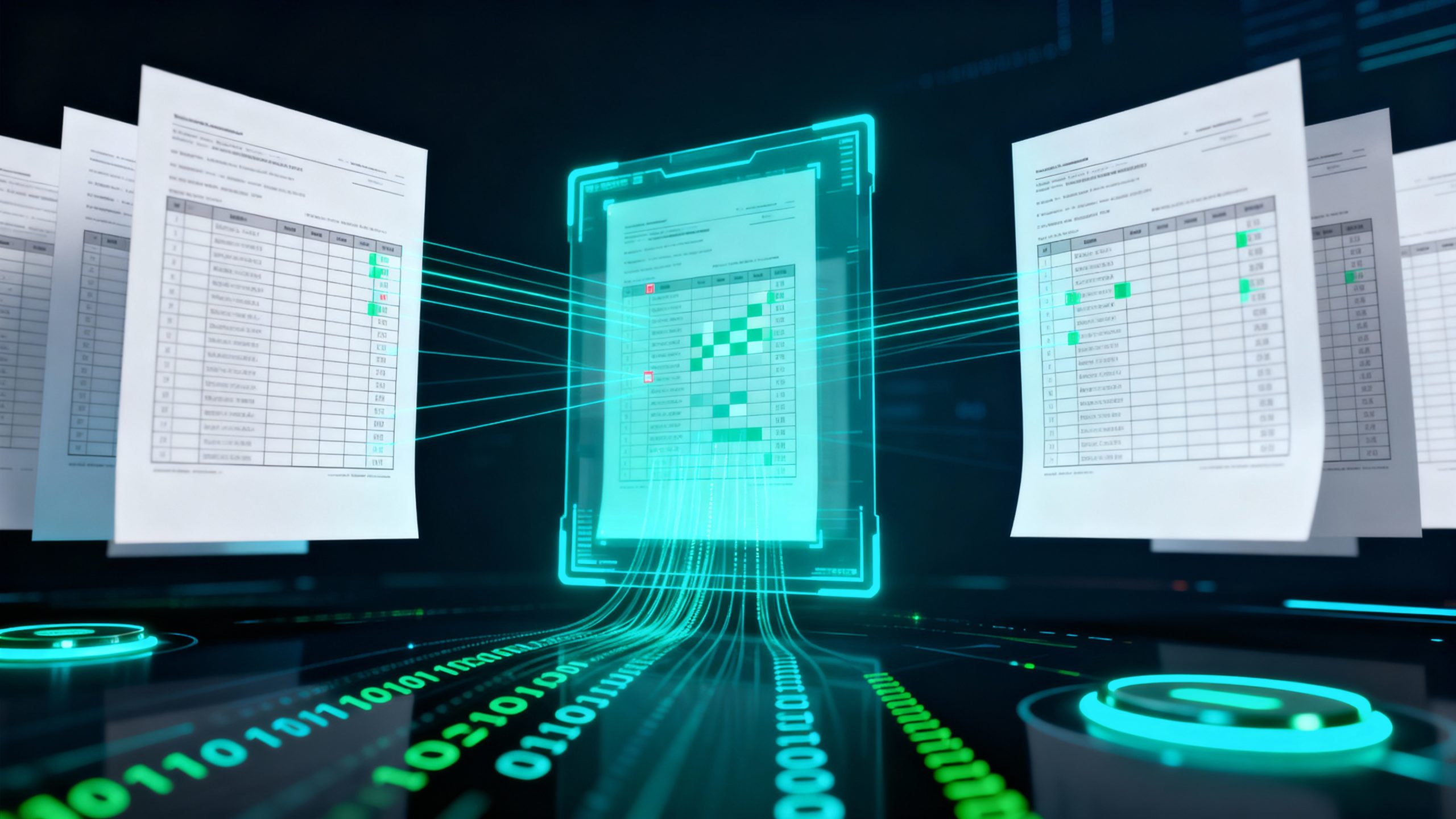 AlgoDocs Smart Table Extraction — OCR banner