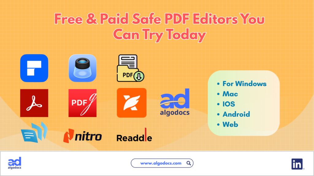 List of Best Safe PDF Editor
