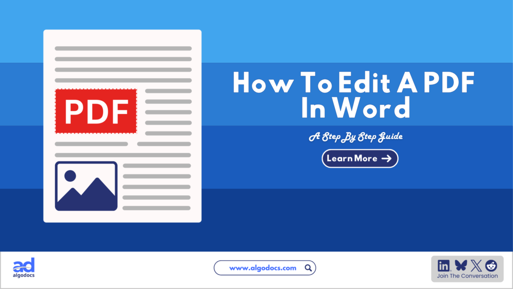 How to Edit PDF In Word