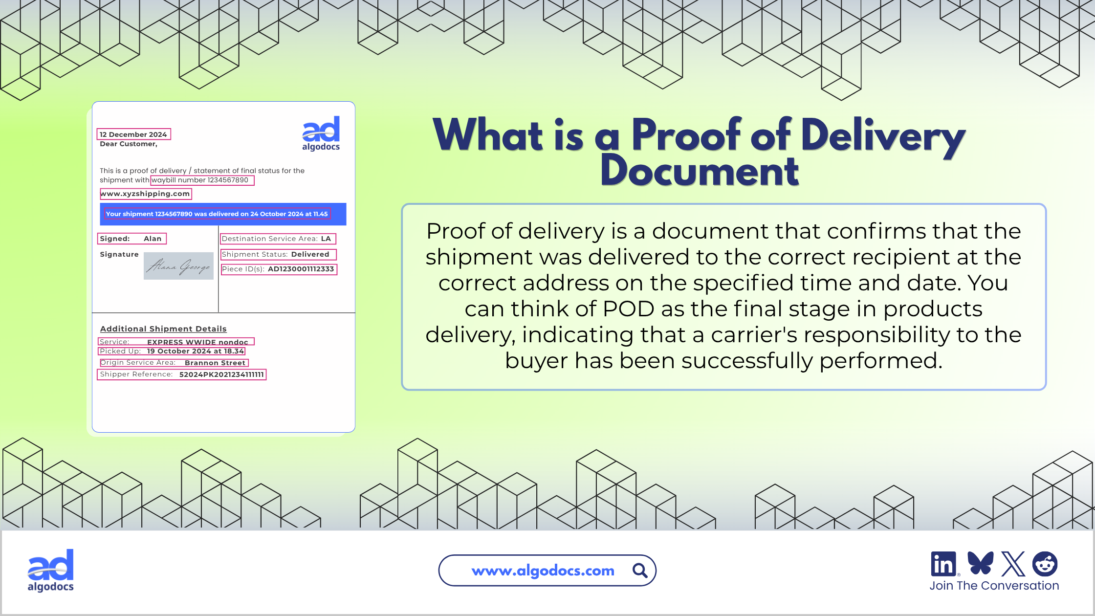 what is proof of delivery document